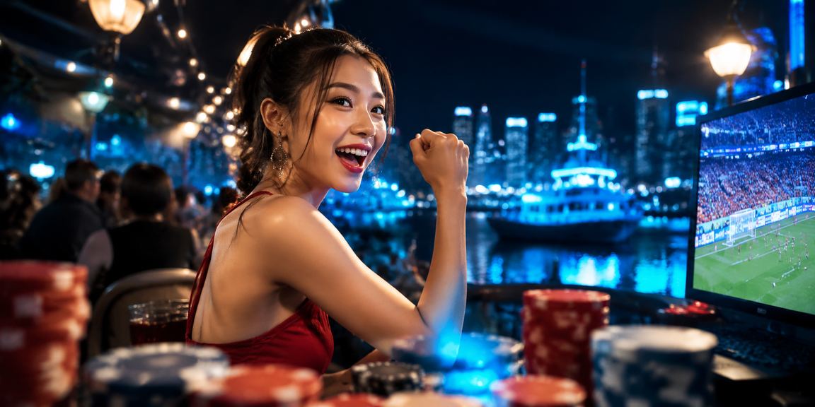 Màn hình đêm Hà Nội với giao diện ứng dụng cá cược trên điện thoại